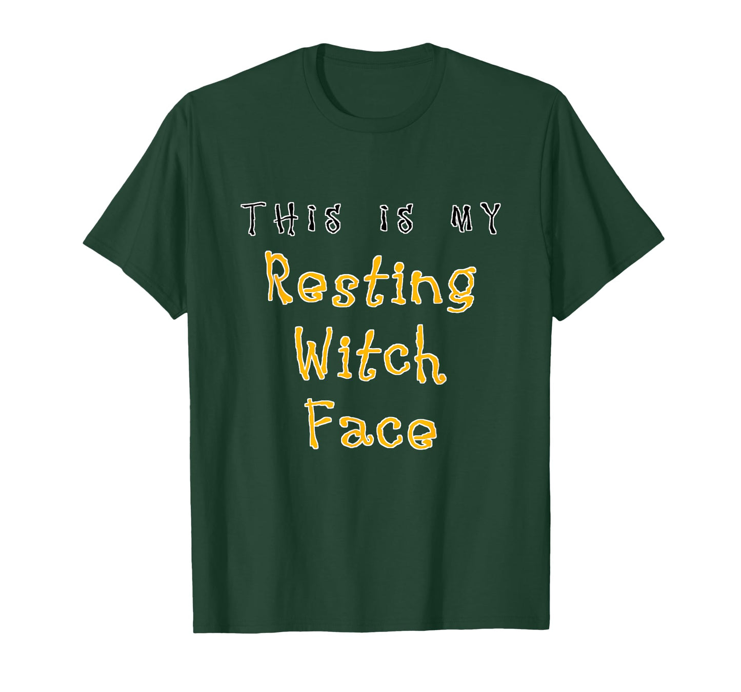 This is My Resting Witch Face | Funny Halloween Sarcastic T-Shirt