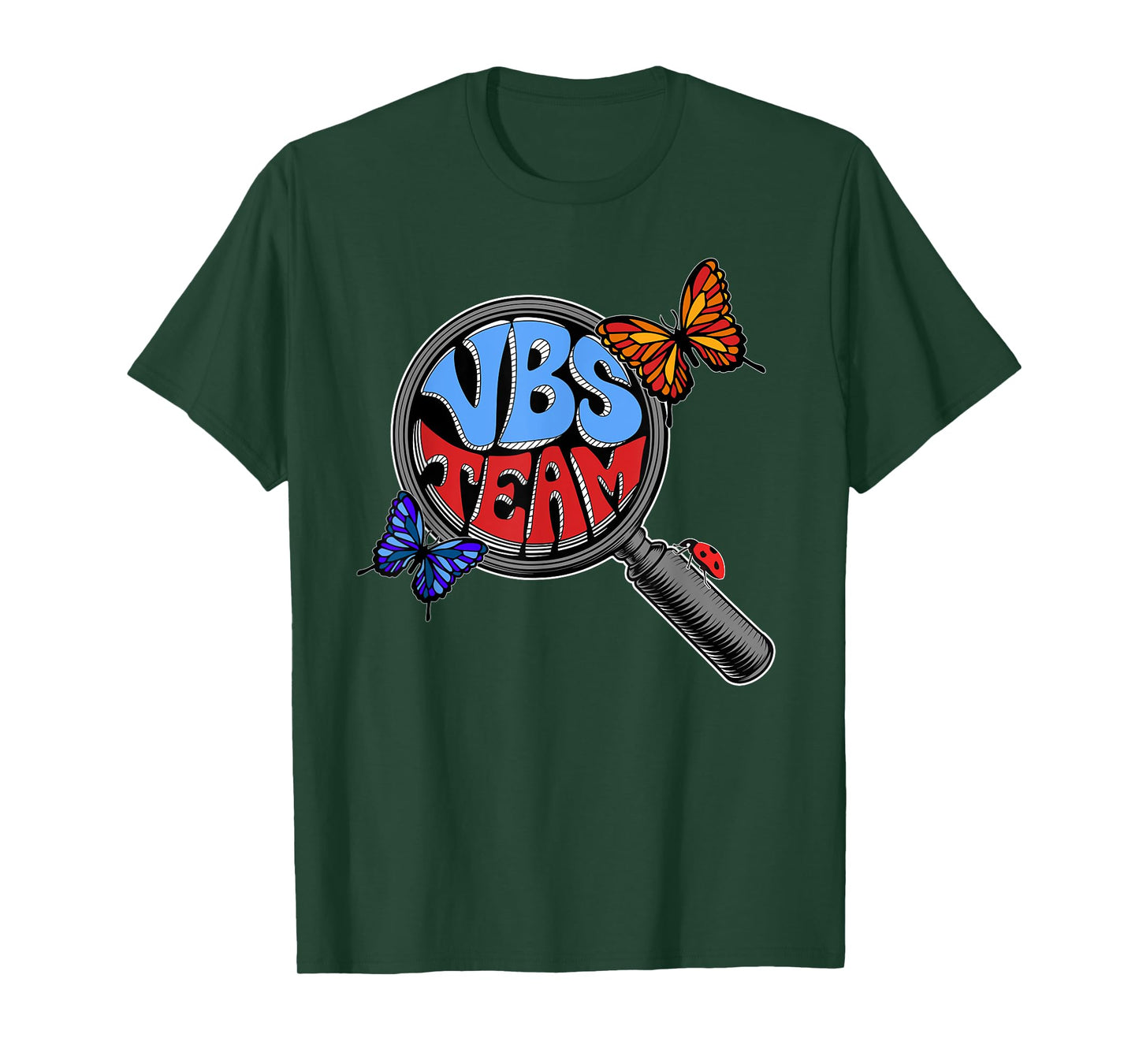 VBS 2025 Vacation Bible School VBS Team Hand Lens T-Shirt