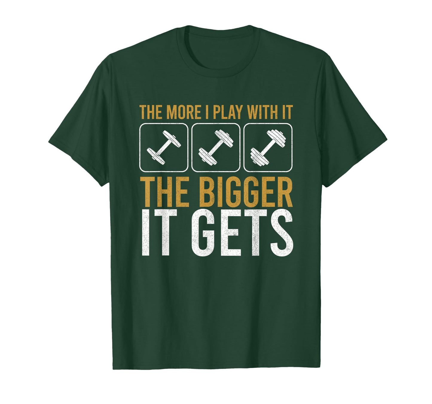 Muscles Get Bigger Bodybuilding Gym Workout Weightlifting T-Shirt
