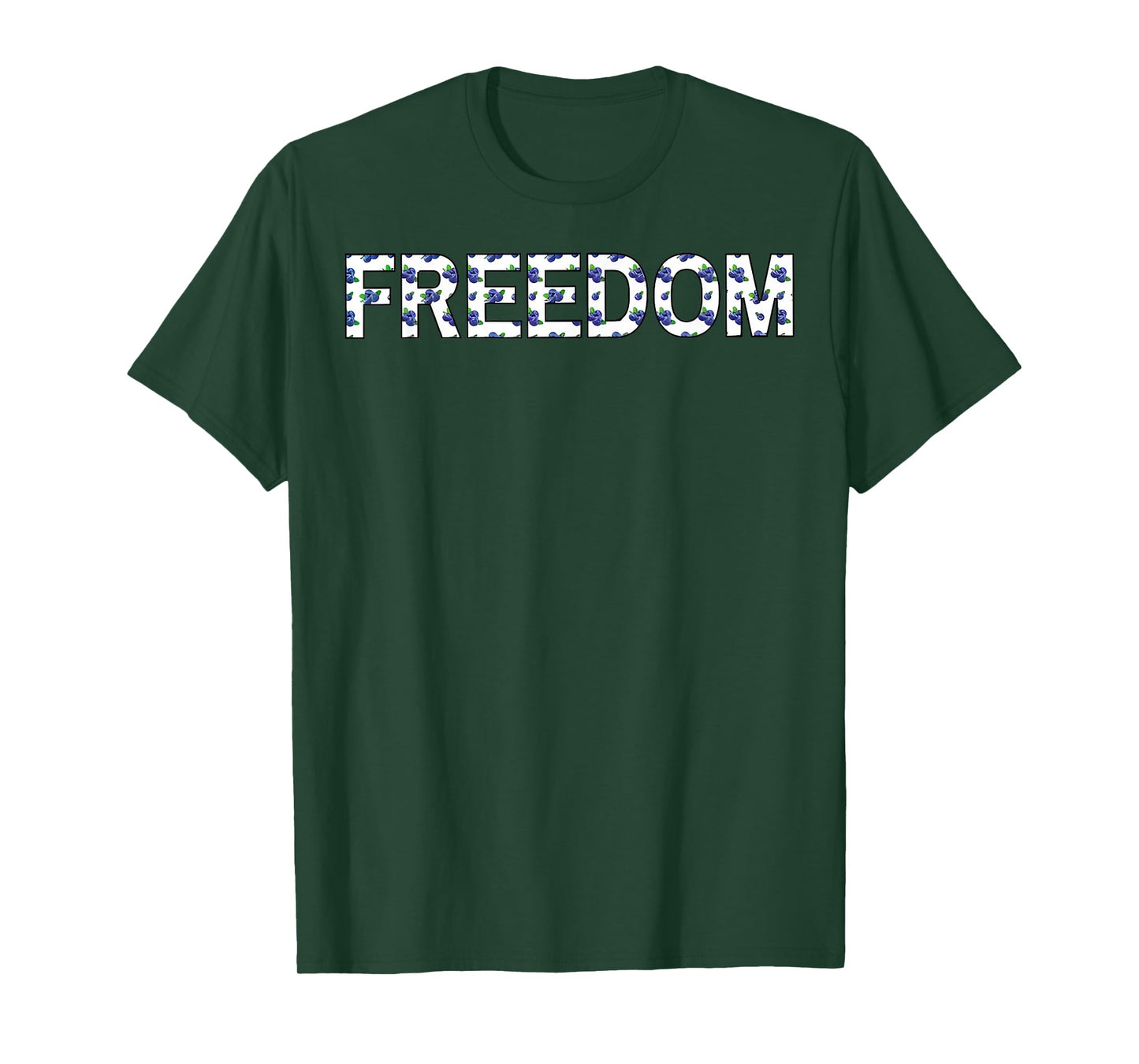 Vintage Freedom Design with Blueberries T-Shirt