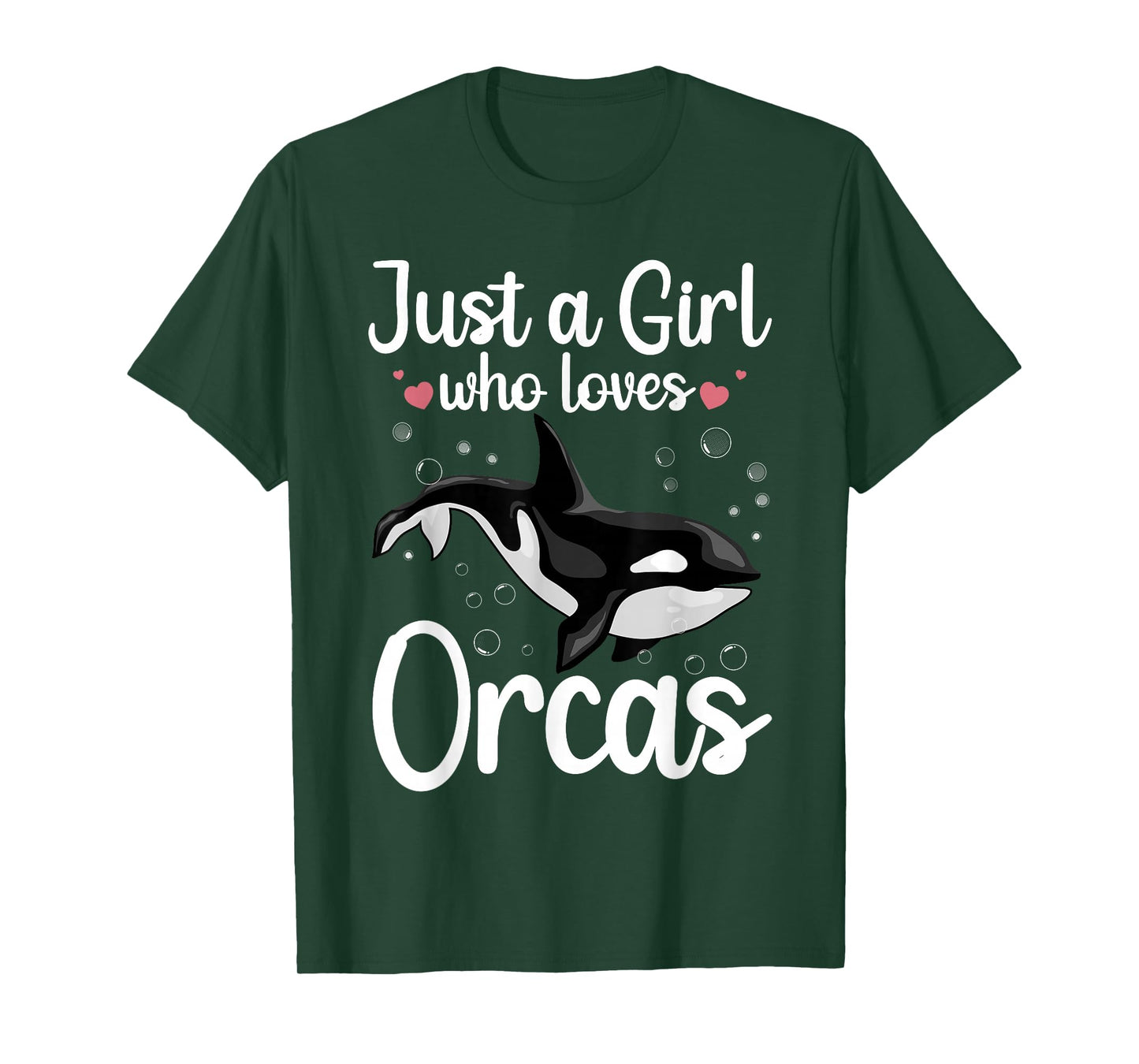 Cool Orca Whale Design For Girls Women Kids Ocean Orca Lover T-Shirt