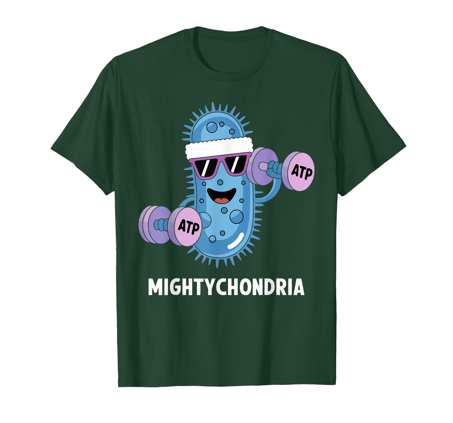 Mightychondria Funny Science Gym ATP Biology Workout T-Shirt