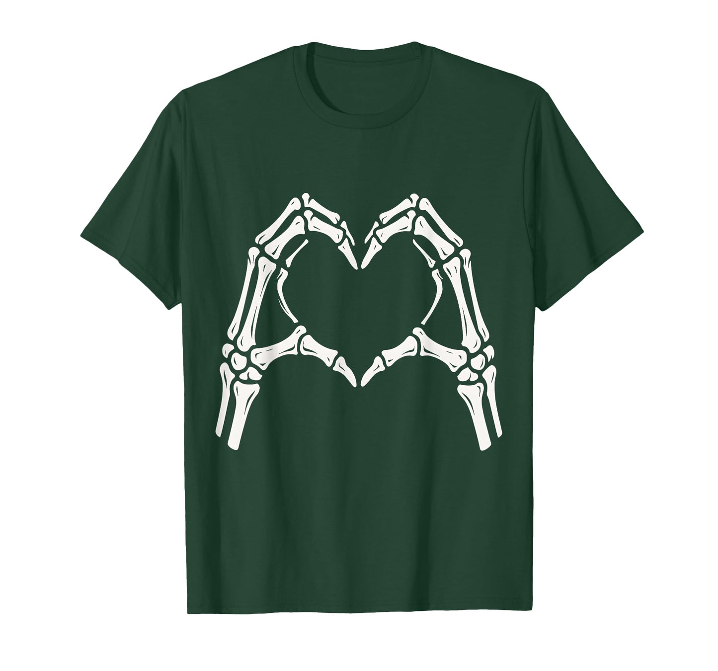 Skeleton Hand Heart Sign Vintage Halloween Costume T-Shirt