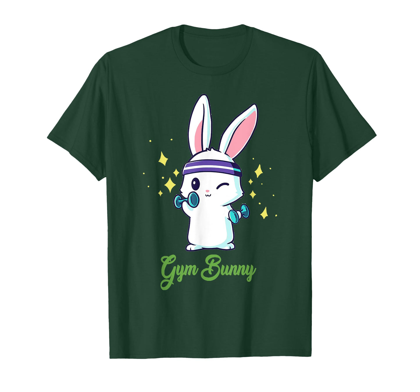 Gym Bunny Unisex Fitness Rabbit Lover Gym Workout T-Shirt T-Shirt