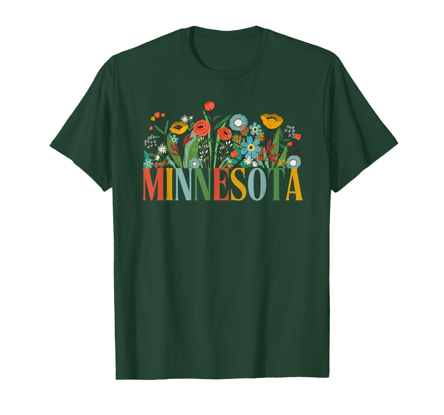Minnesota Floral Vacation Group Matching T-Shirt
