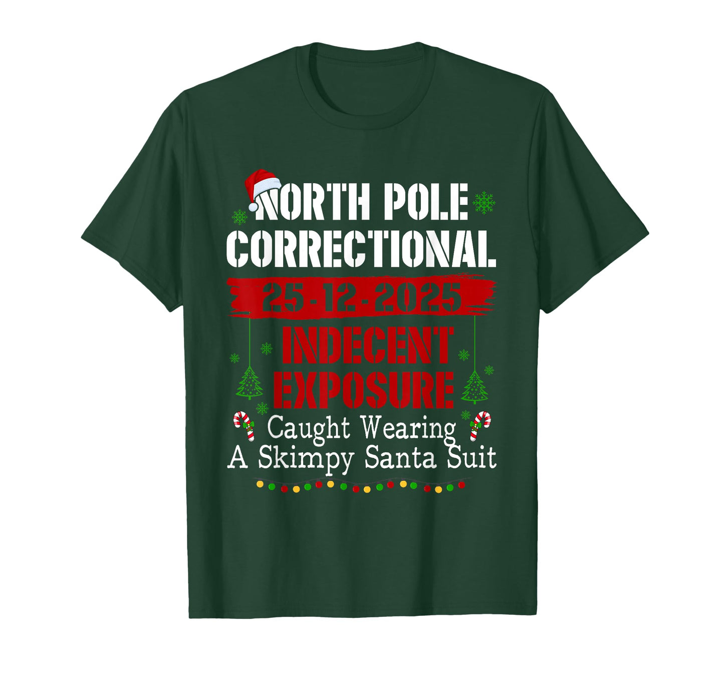 North Pole Correctional Indecent Exposure Caught Wearing T-Shirt