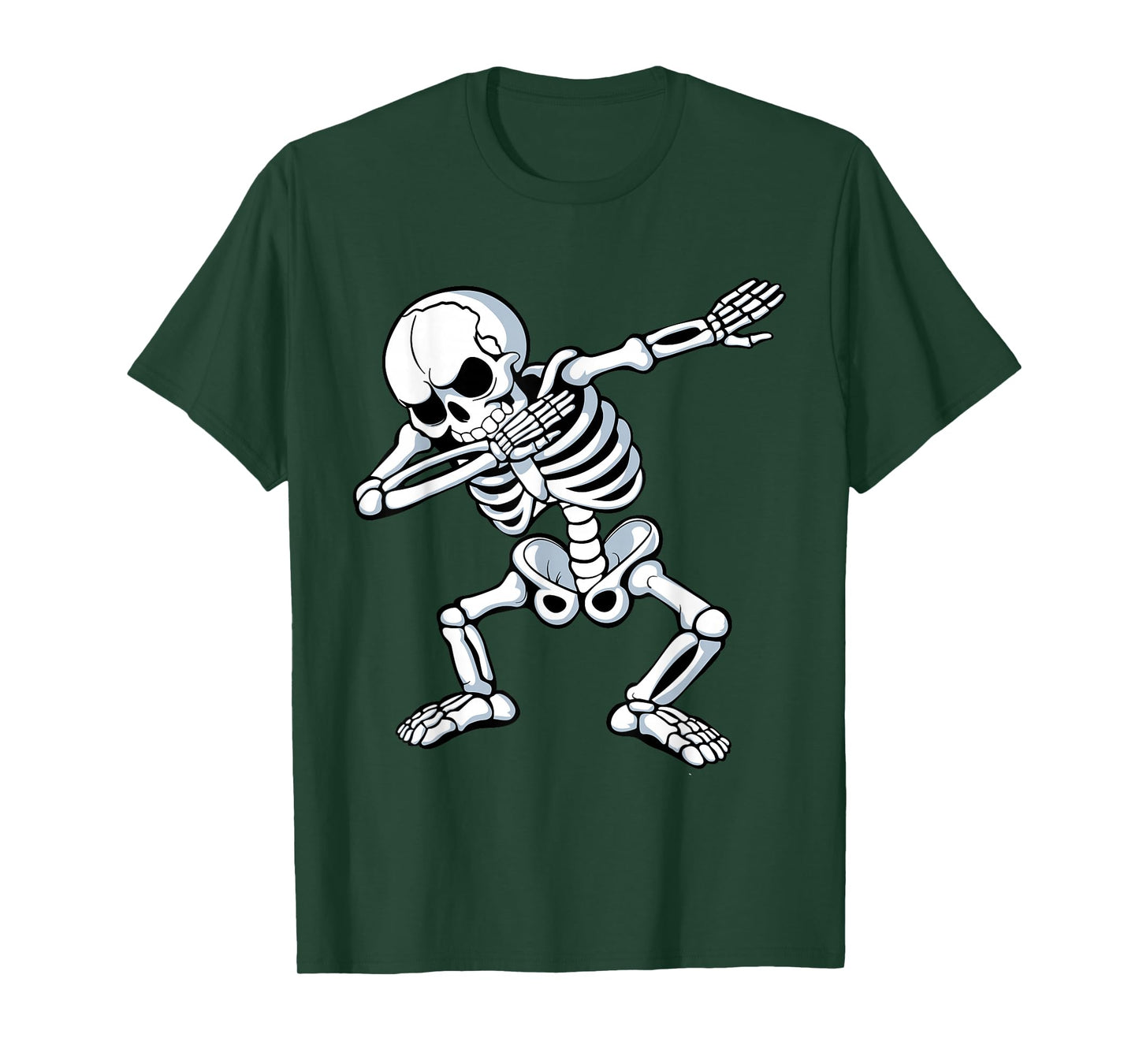 Dabbing Skeleton Spooky Dab Dancing Men Kids Boys Halloween T-Shirt