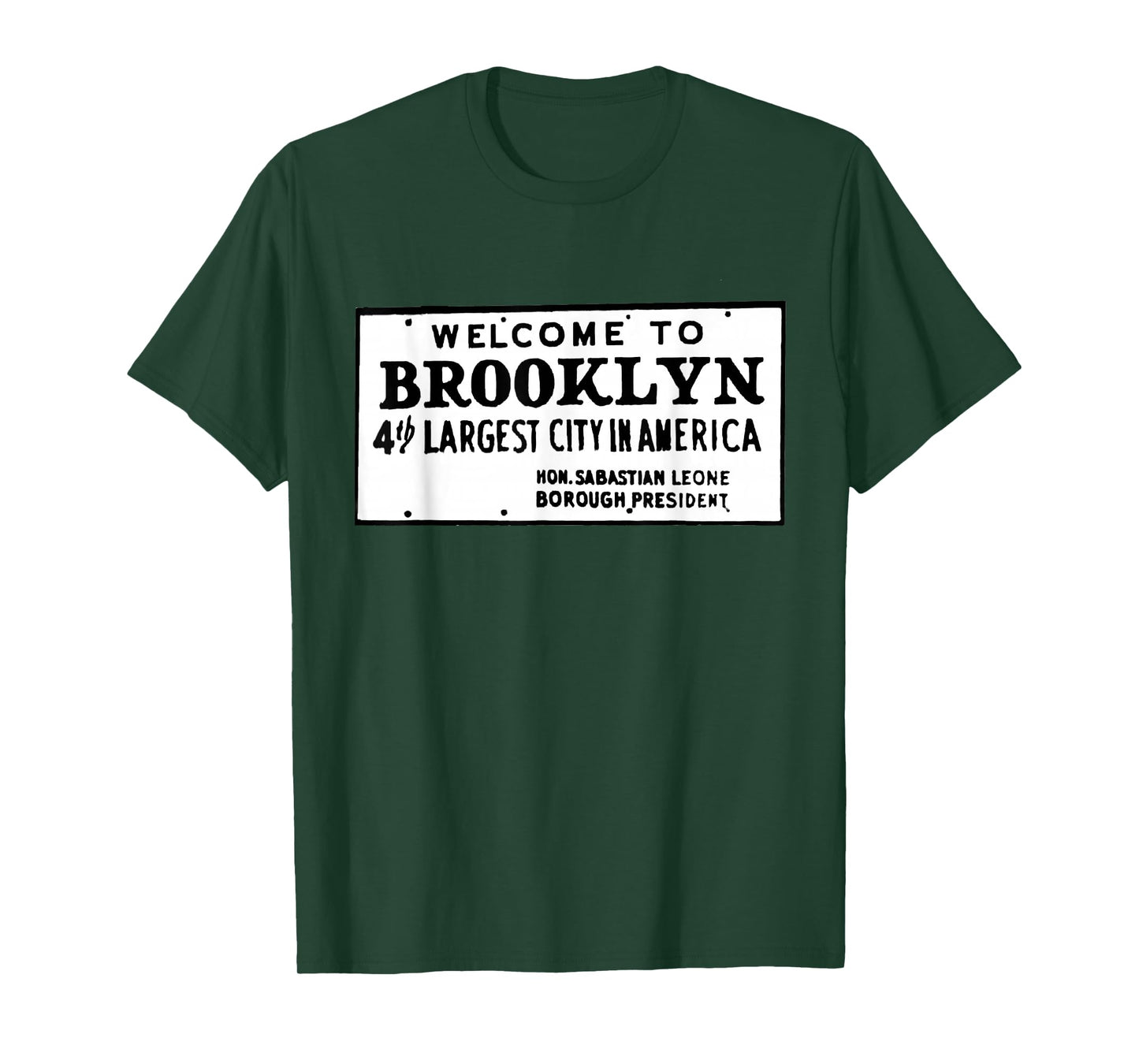 Old School Retro Welcome To Brooklyn Sign T-Shirt