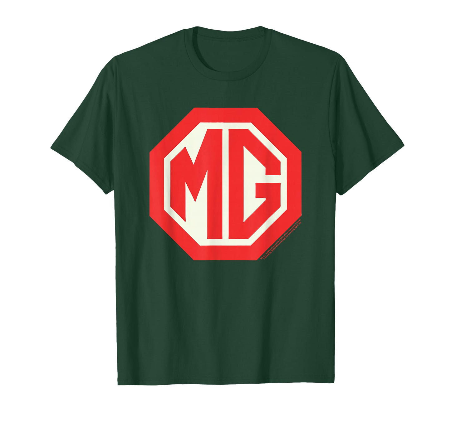 MG Car Retro Red Badge Logo T-Shirt