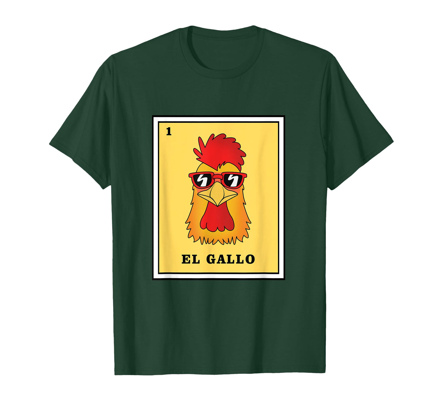 Funny Mexican Lottery Game El Gallo T-Shirt