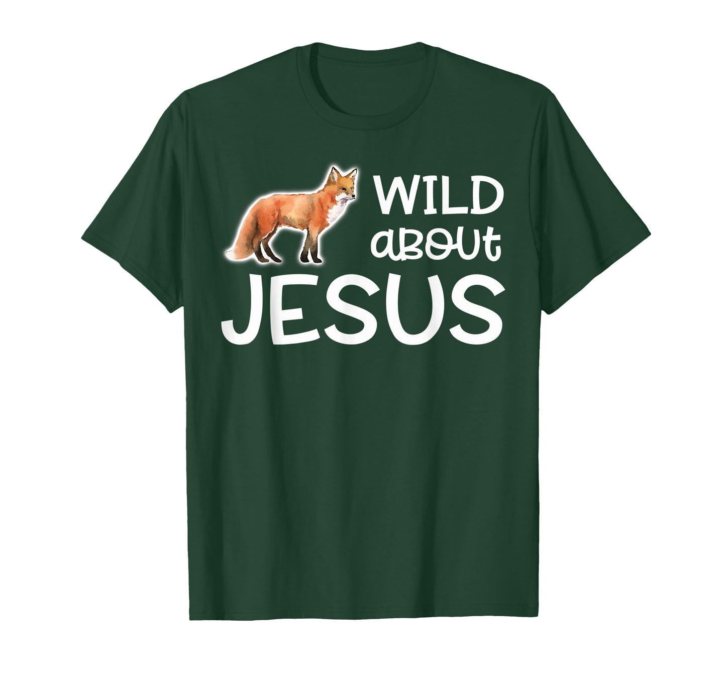 Wild About Jesus Shirt VBS Sunday School Teacher Pastor Fox Men Women Kids T-Shirt