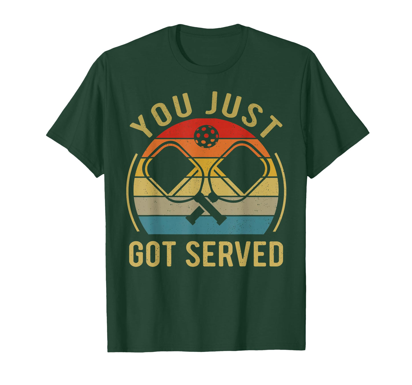 Funny Pickleball You Just Got Served Vintage Retro T-Shirt
