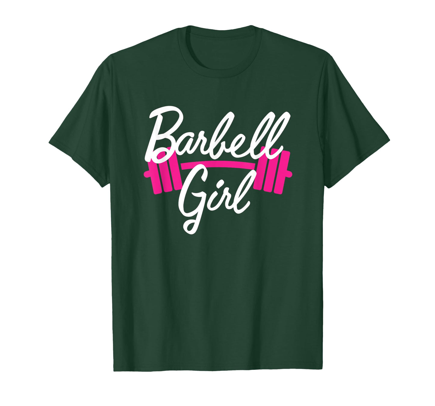 Mens Pink Barbell Girl Weightlifting Gym Pump Cover T-Shirt