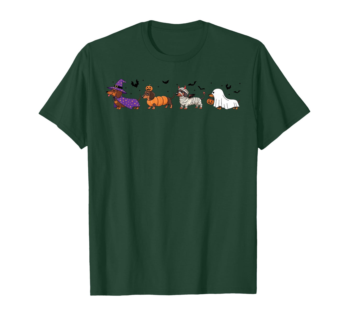 Dachshund Halloween Funny Dog Weiner T-Shirt