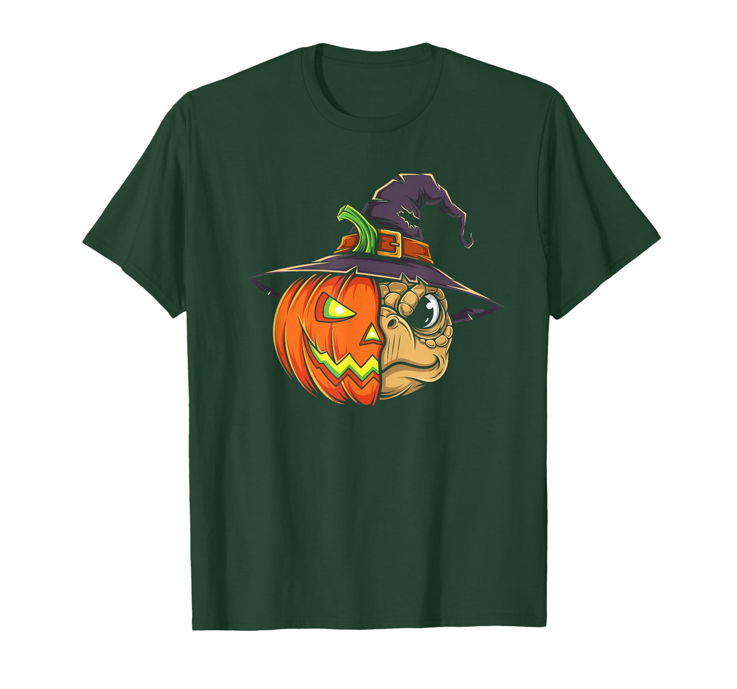 Turtle Pumpkin Jack O Lantern Halloween Kids Mens Womens T-Shirt