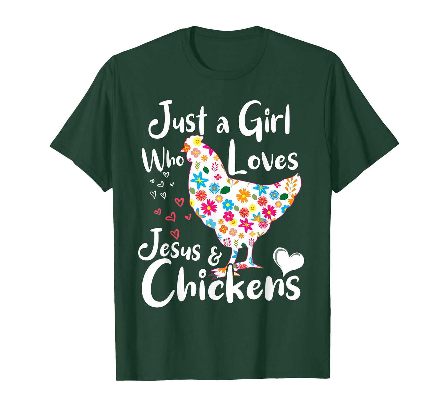 Just a Girl Who Loves Jesus and Chickens Whisperer Tee Women T-Shirt