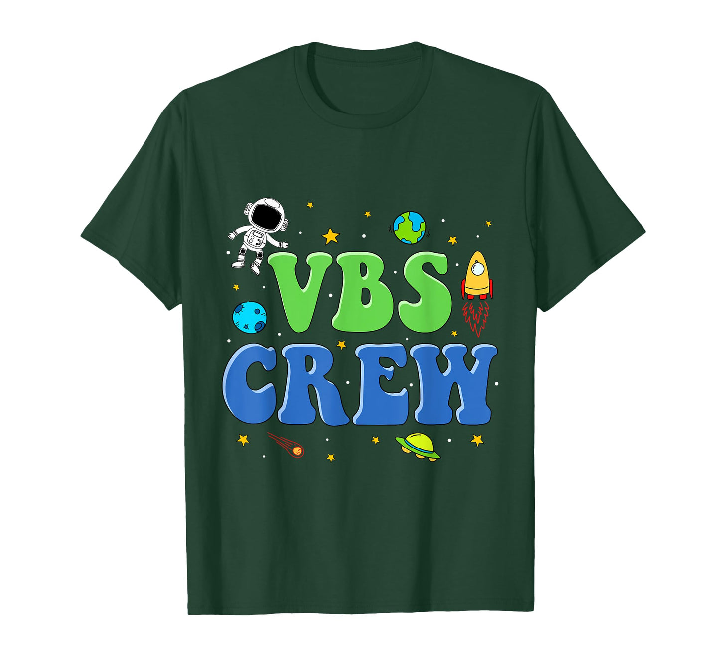 VBS Crew Vacation Bible School Space Astronaut Kids 2023 T-Shirt