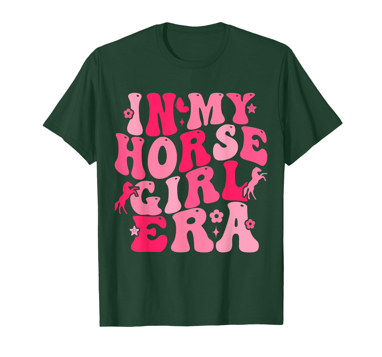 Groovy In My Horse Girl Era Horse Lover Girl Riding Horse T-Shirt