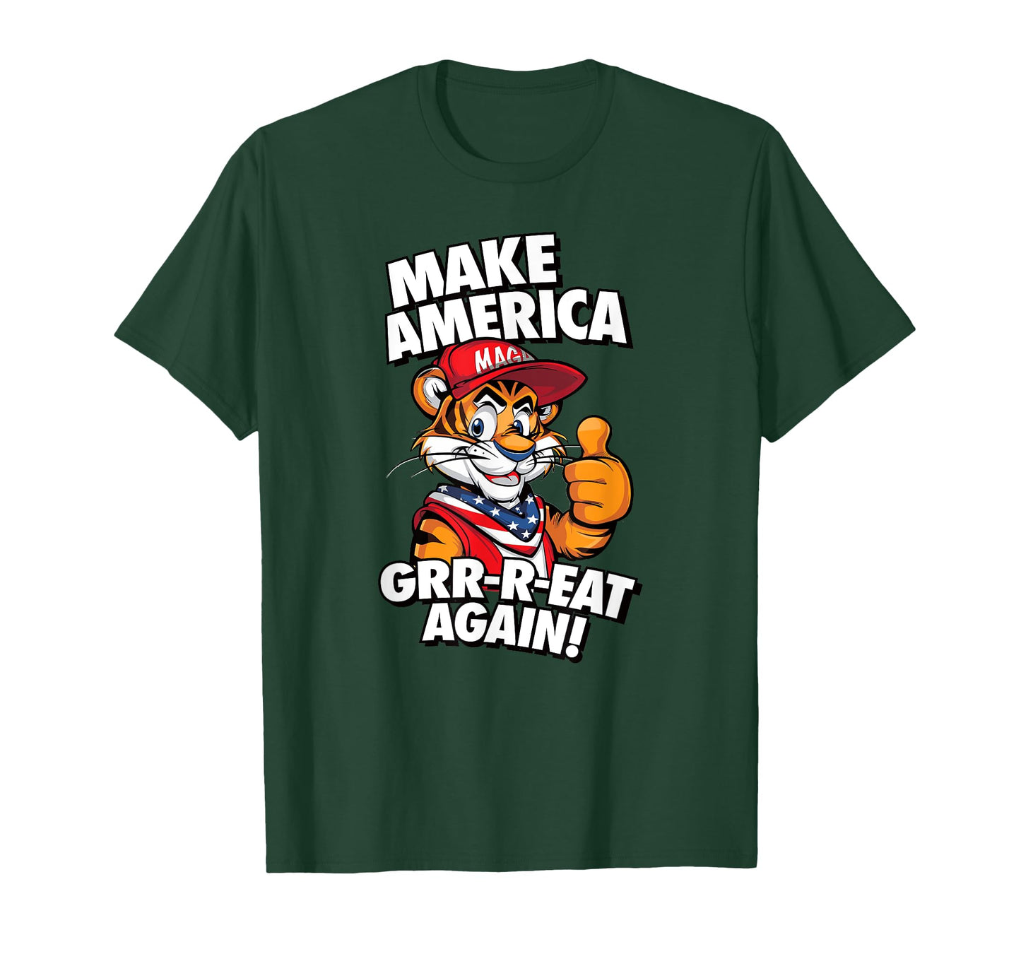 MAKE AMERICA GRR-R-EAT AGAIN Trump Tiger cereal parody 2024 T-Shirt