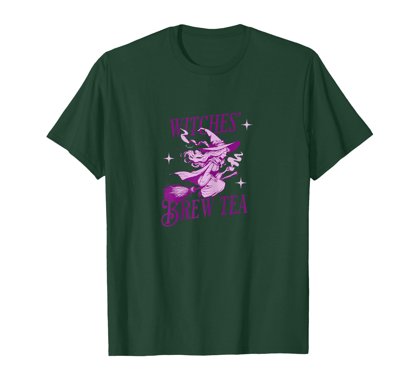 Halloween - Witches Brew Tea Flying Witch T-Shirt
