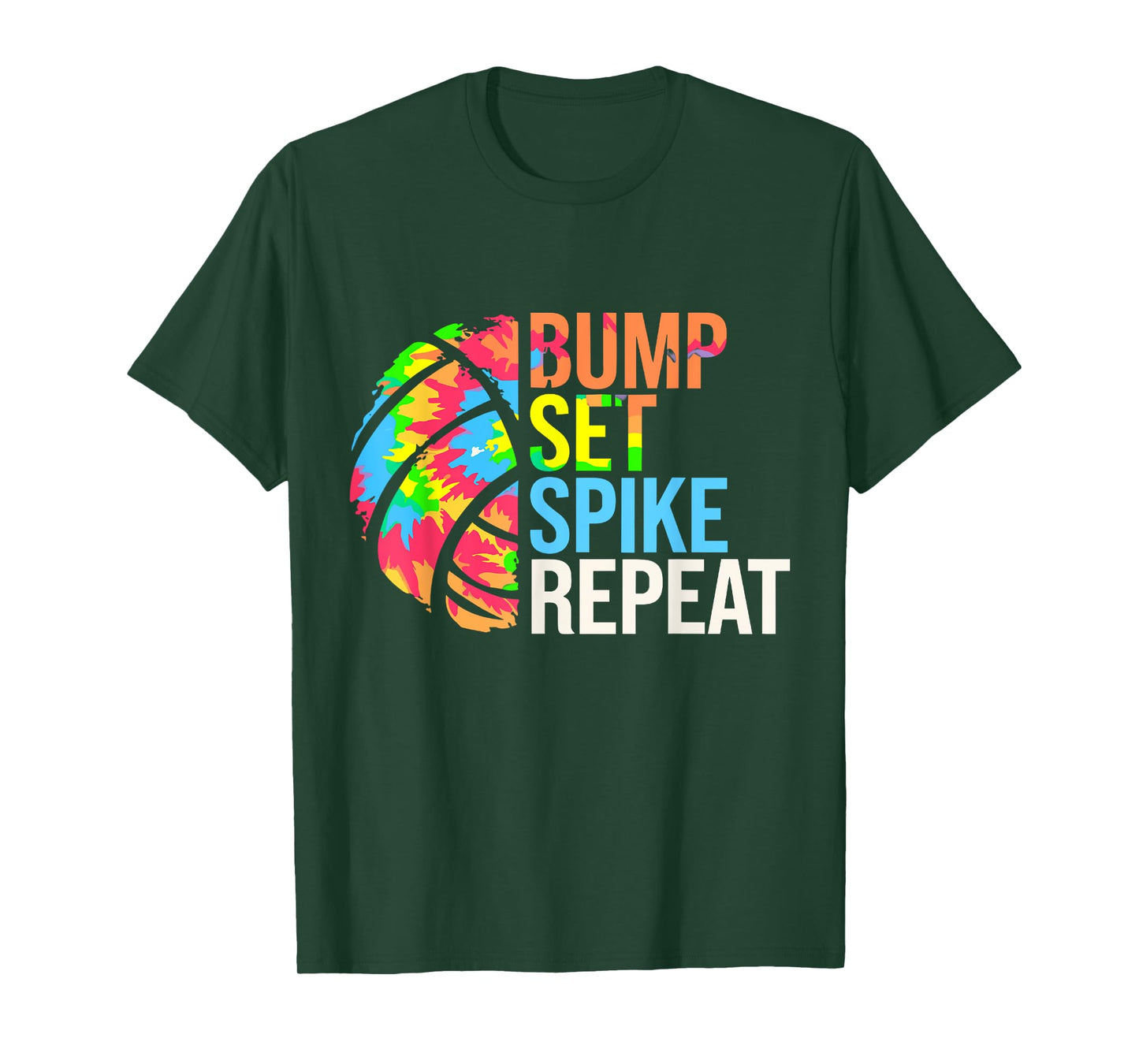 Bump Set Spike Repeat Volleybal Players Girls Teens Women T-Shirt