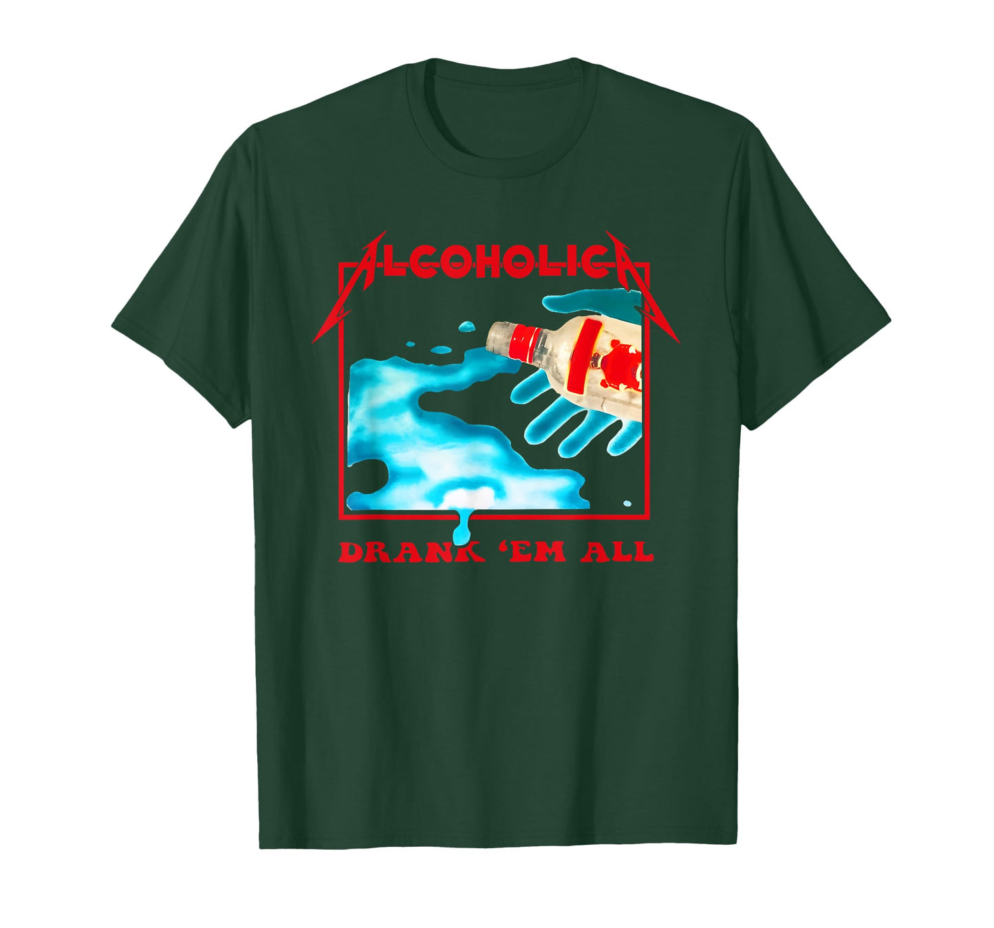 Alcoholic Drank 'Em All Apparel T-Shirt