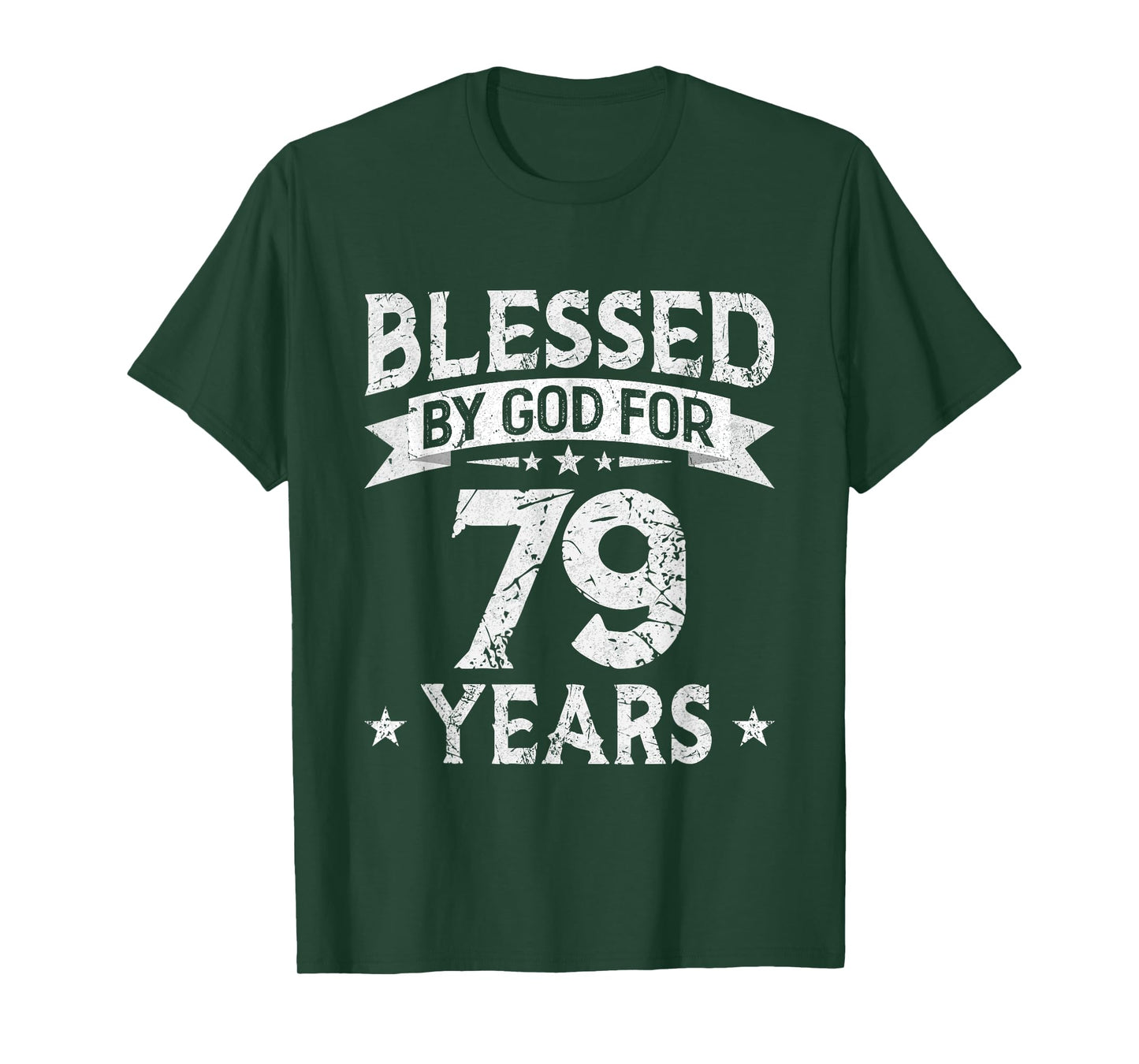 Blessed By God For 79 Years Old 79th Birthday Gifts For Men T-Shirt