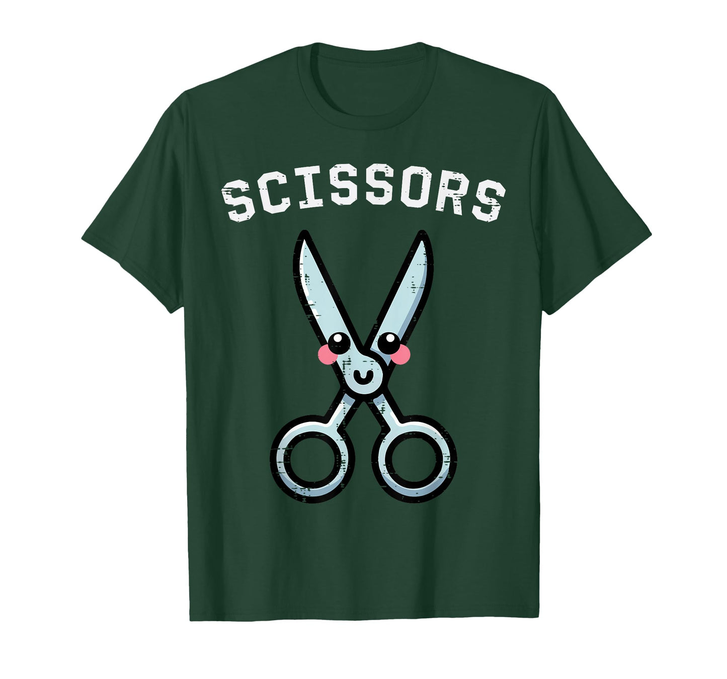 Halloween Scissors Matching Rock Paper Costume Women Men Kid T-Shirt