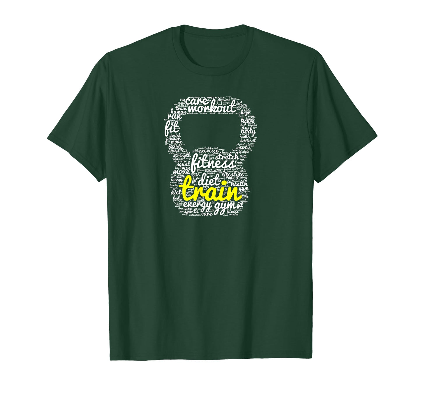 Train | Kettlebell Workout Word Cloud T-Shirt
