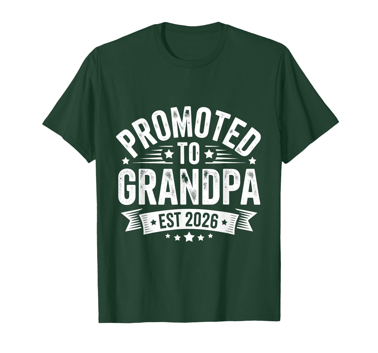 Promoted to Grandpa Est 2026 Grandparents Baby Announcement T-Shirt