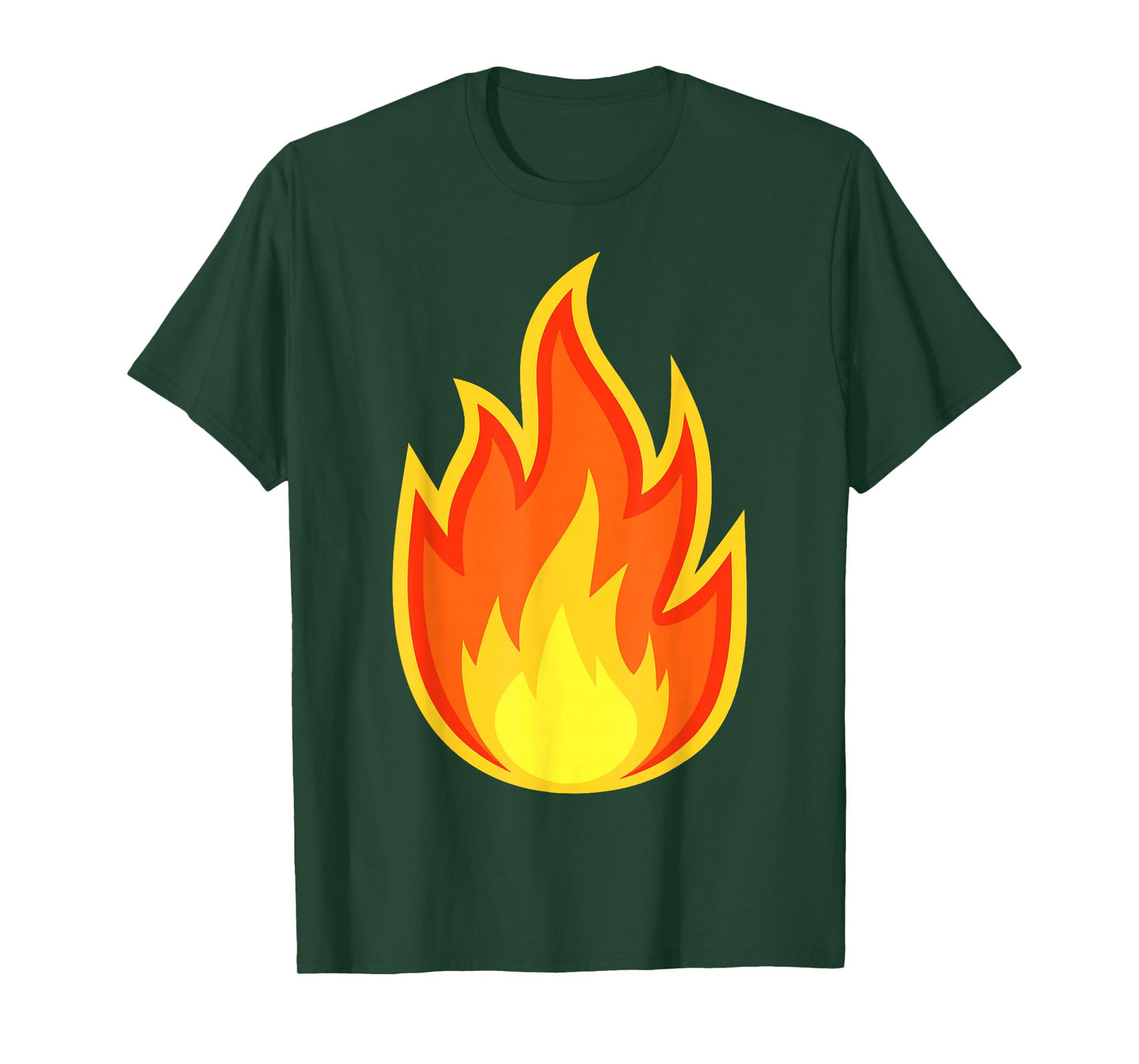 Fire Flame Shirt Adult Kids Men Women Fire Flame Costume T-Shirt