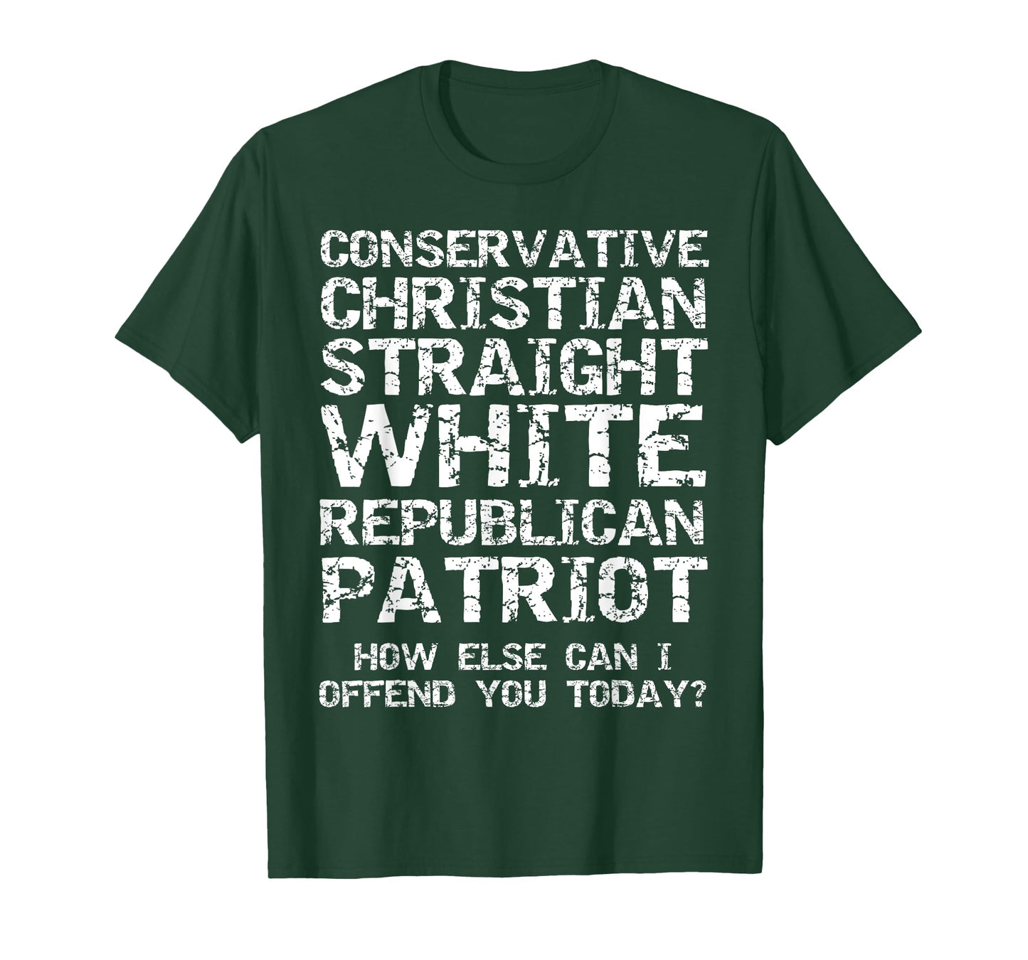Conservative Christian Straight White Republican Patriot T-Shirt