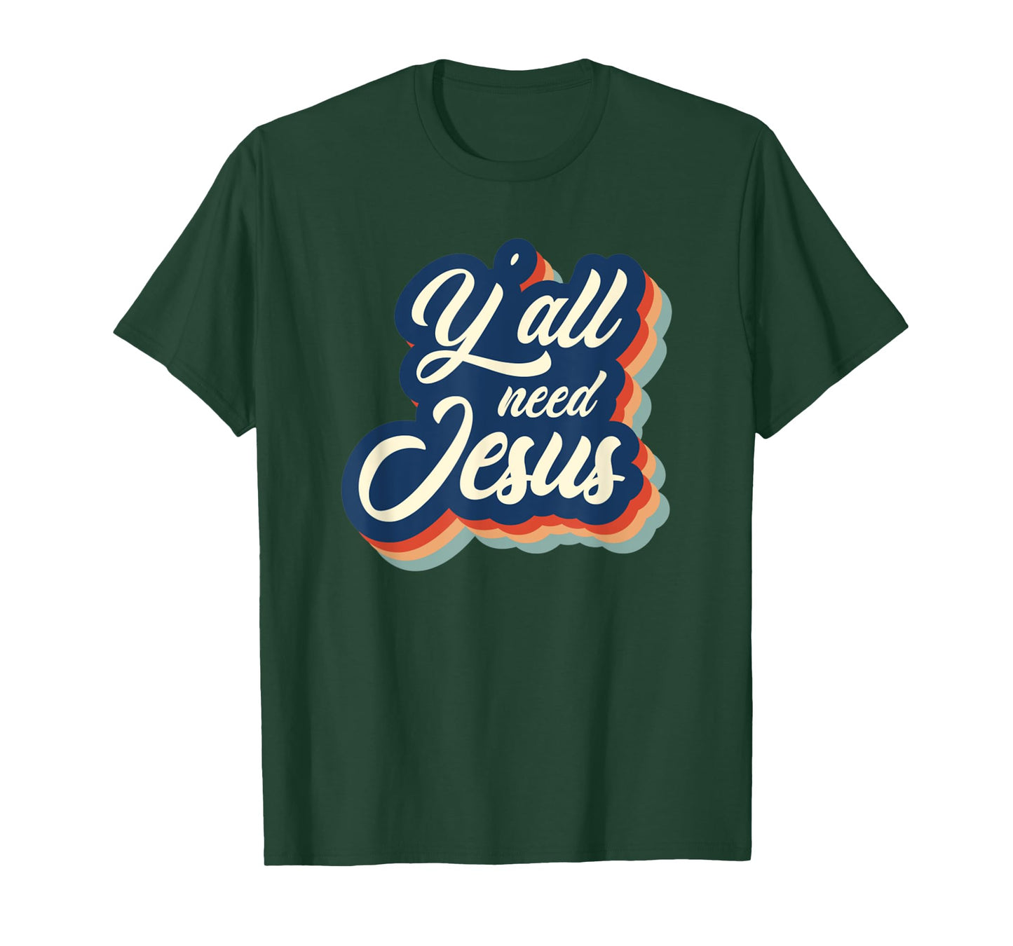 Vintage Y'all Need Jesus Retro Jesus T-Shirt