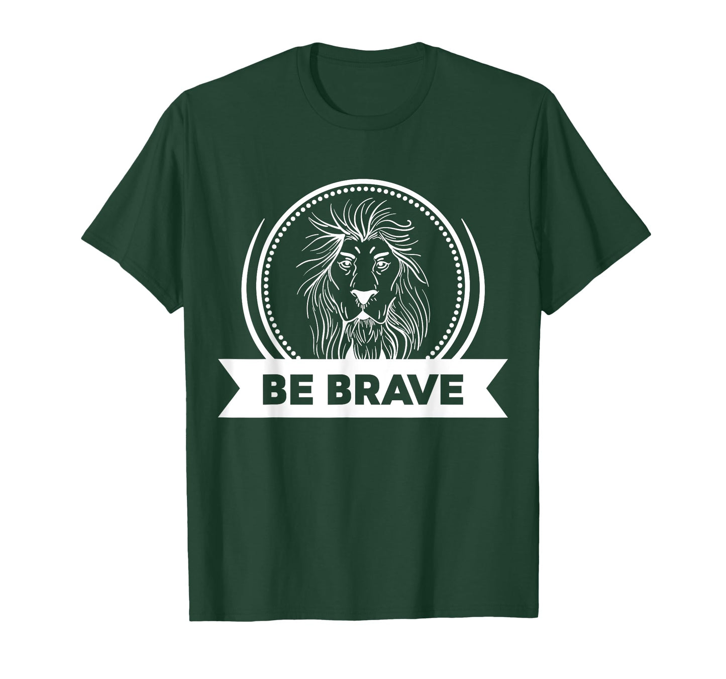 Be Brave White Lion T-Shirt