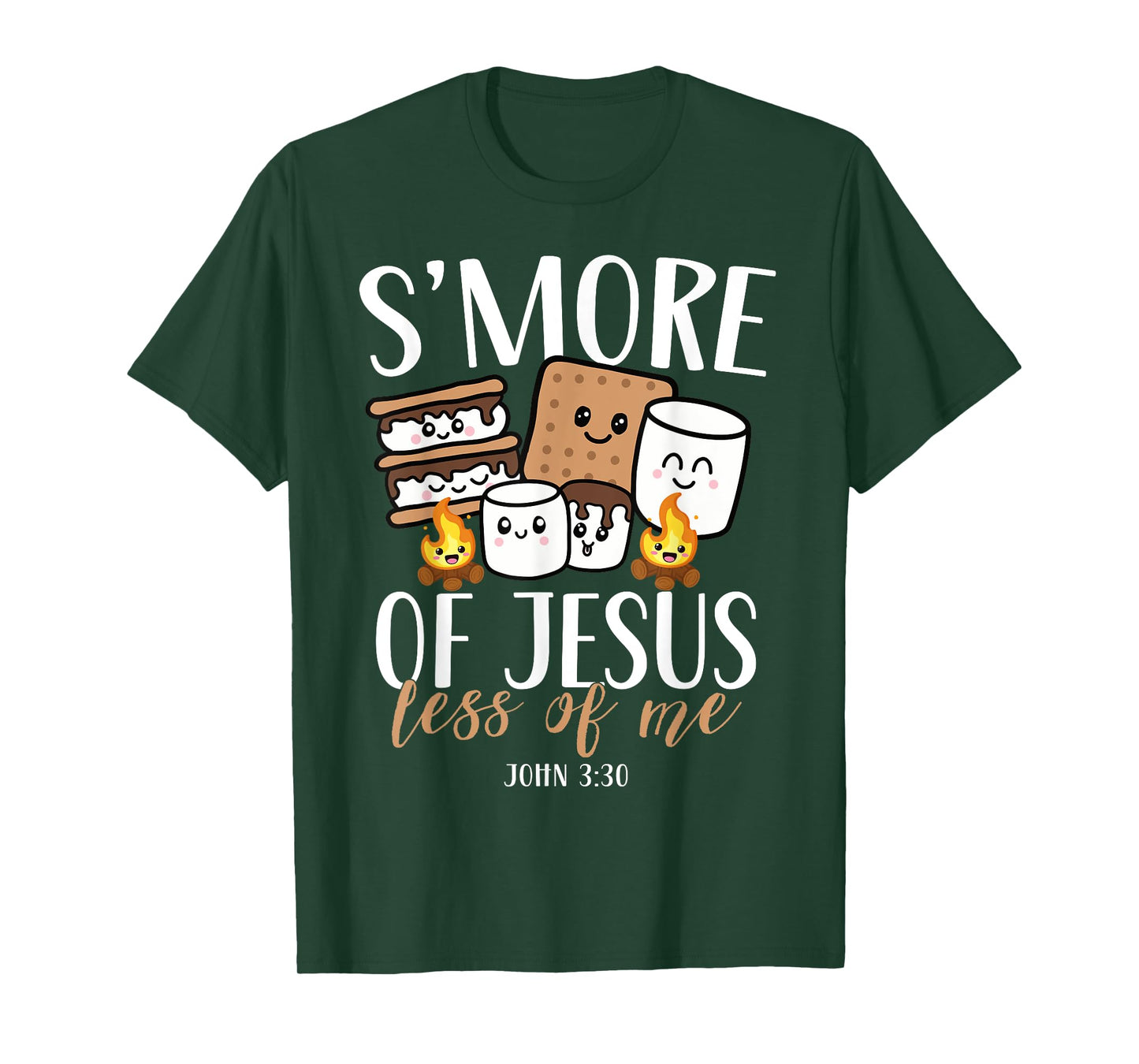 Smore Of Jesus Less Of Me Christian Camper Camping Lover T-Shirt