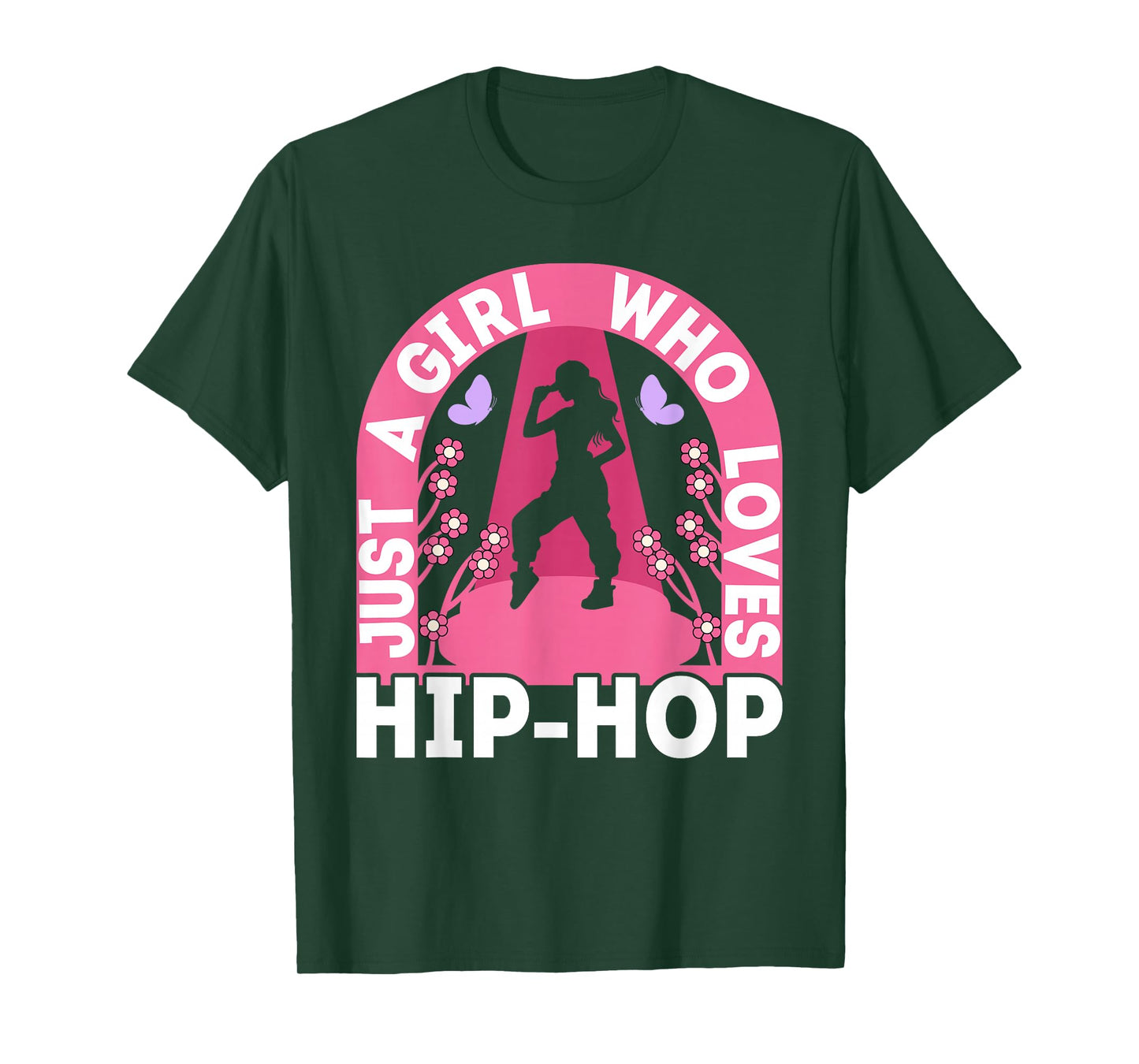 Just A Girl Who Loves Hip Hop Dance Outfit Girls 90s Hip Hop T-Shirt