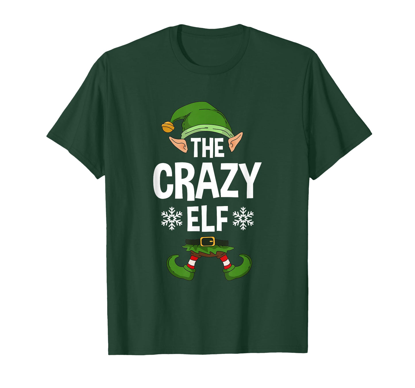 The Crazy Elf Party Family Group Matching X-Mas Saying T-Shirt
