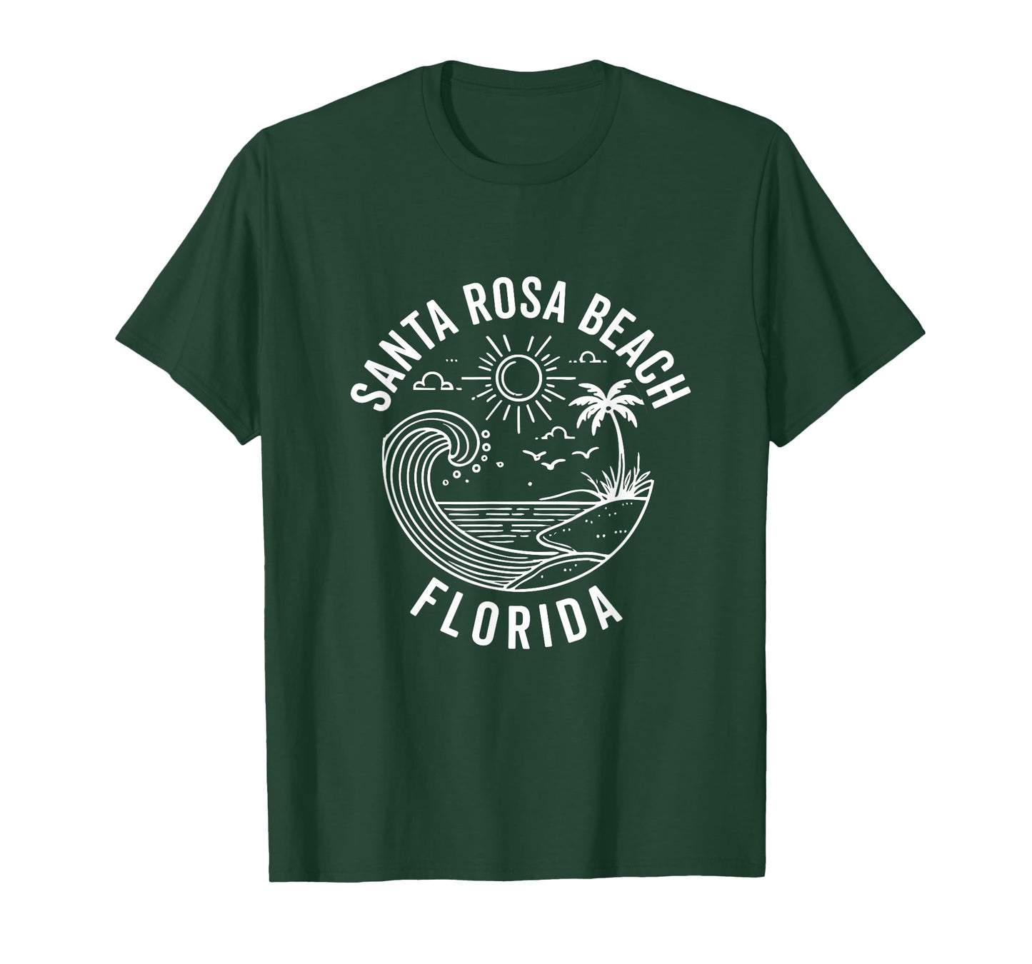Santa Rosa Beach Florida Souvenir Walton County T-Shirt