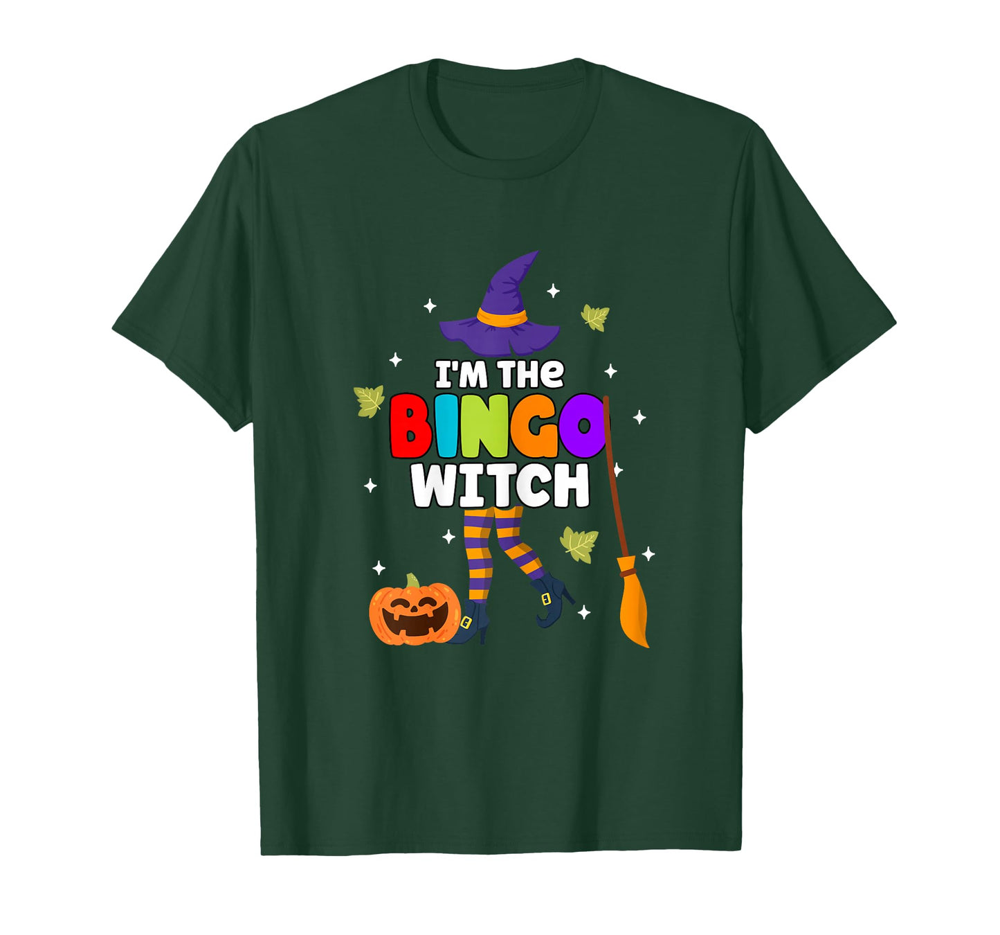 Halloween I'm The Bingo Witch Matching Family T-Shirt