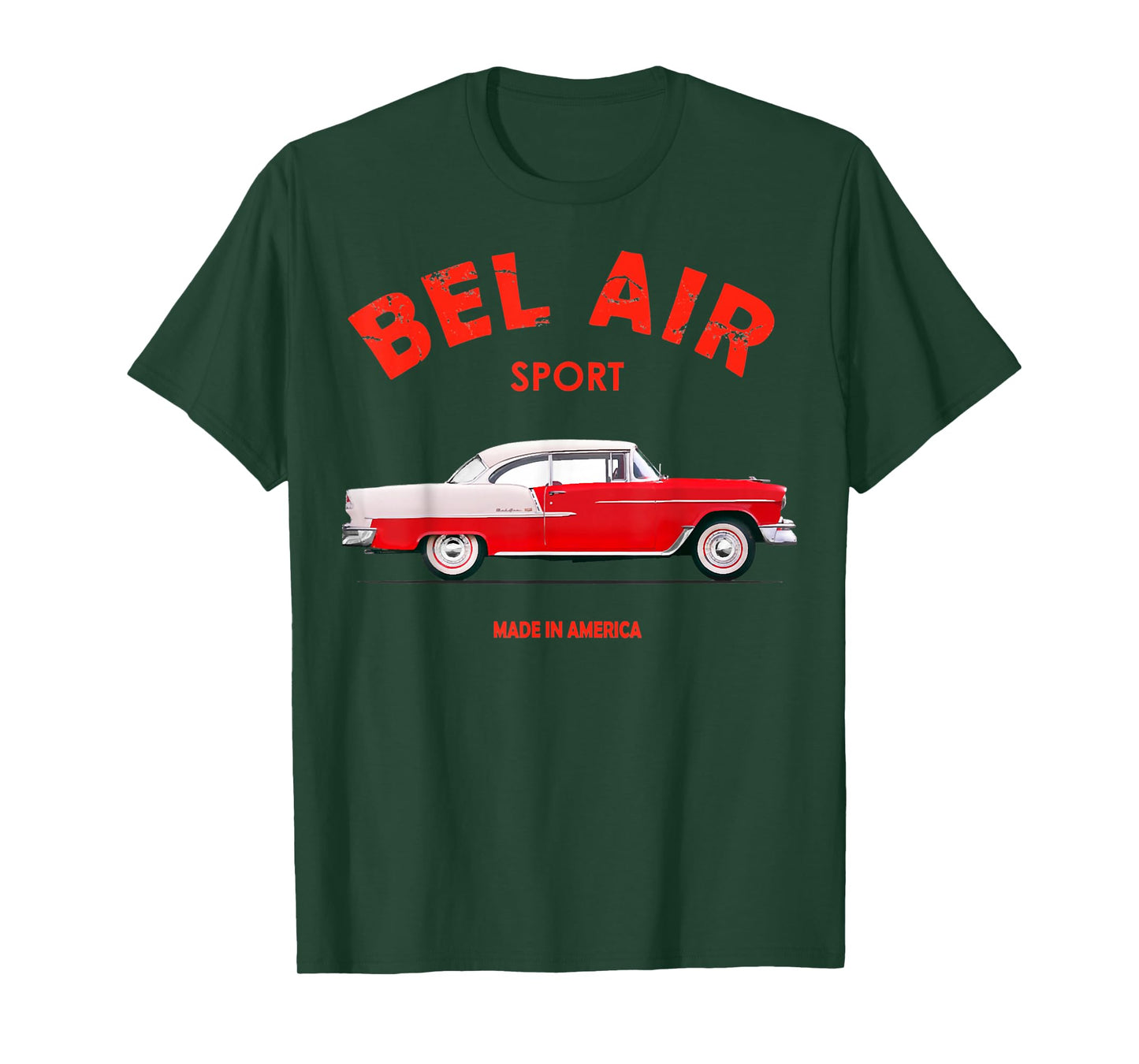 1955 55 chevys bel air sport classic vintage muscle car T-Shirt