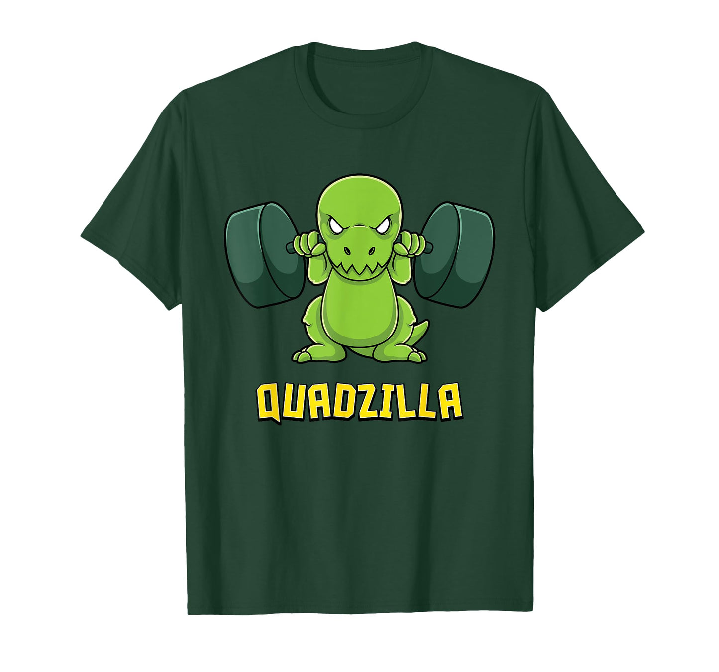 Muscle Dinosaur Gym Workout Quadzilla Quad Leg T-Shirt