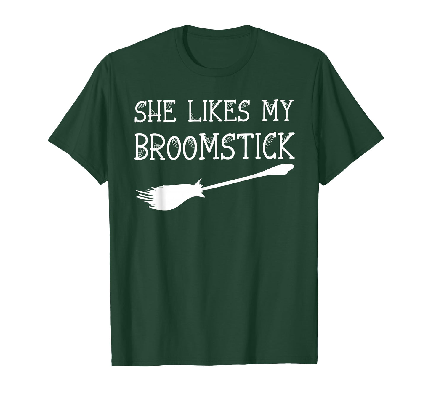 I Love Her Pumpkins I Love His Broomstick Halloween Couples T-Shirt