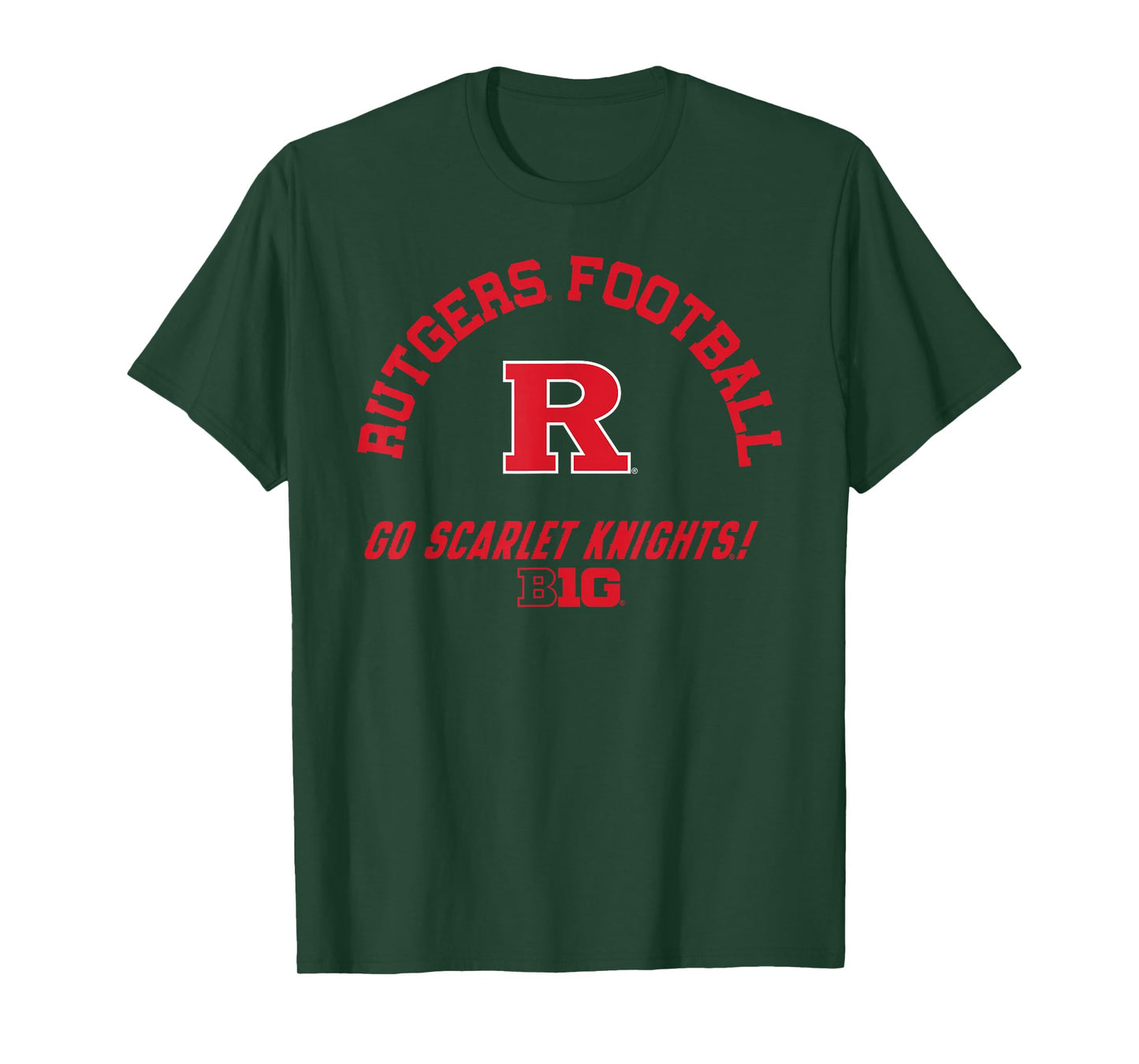 Rutgers Scarlet Knights Big 10 Football Black T-Shirt