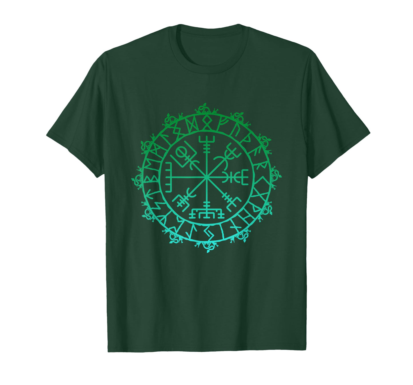 Nordic Symbol Vegvisir Viking Symbol Celtic Rune T-Shirt