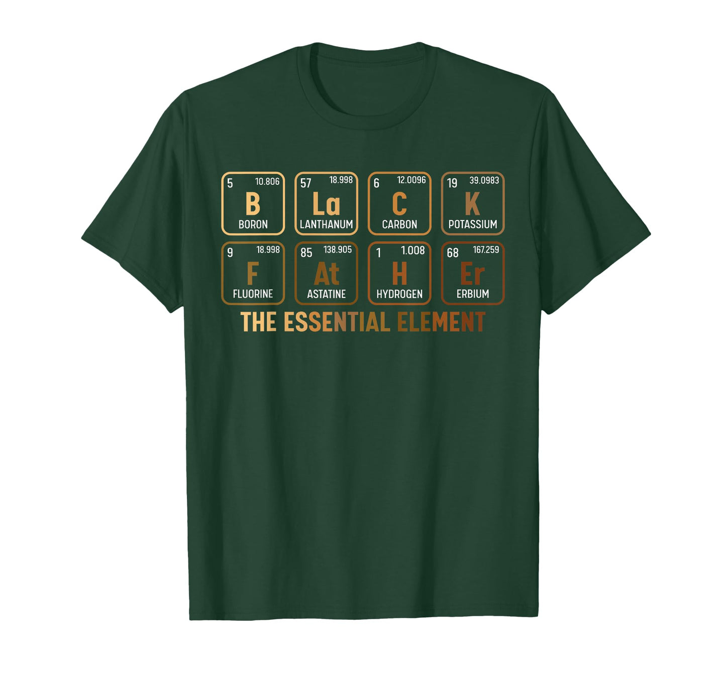 Mens Black Father's Day Black Dad Black Father Essential Element T-Shirt