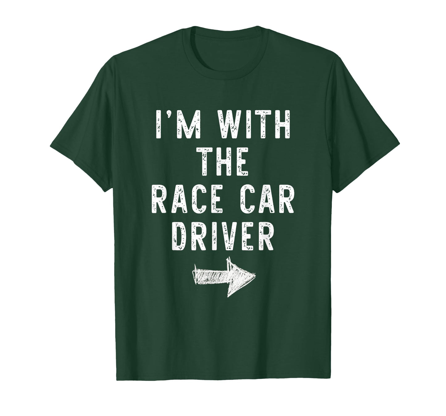 I'm With Race Car Driver Costume Halloween Couple RaceCar T-Shirt
