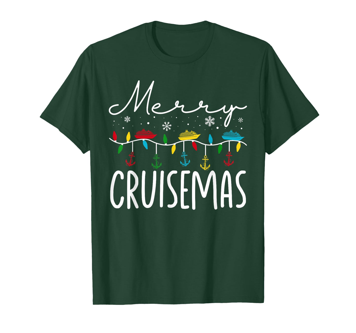 Merry Cruisemas Christmas Family Cruisin Funny Cruise Lover T-Shirt
