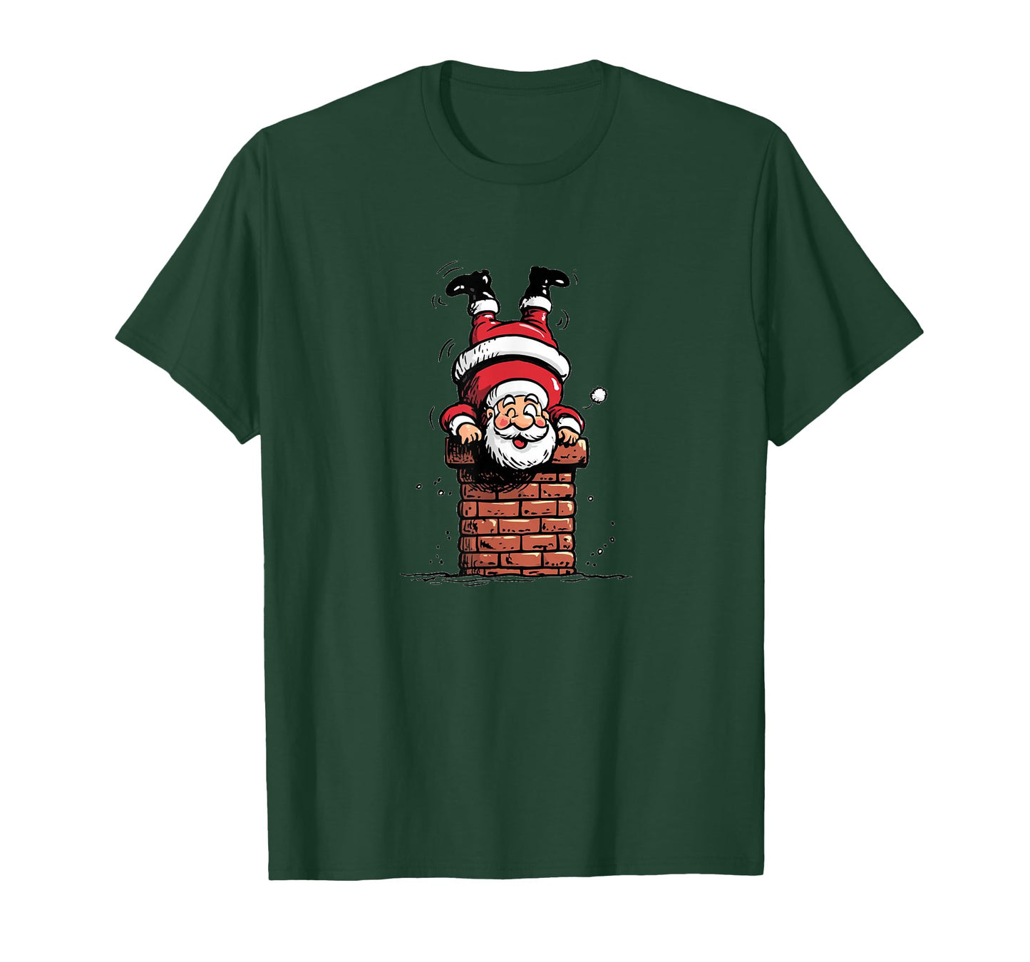 Pretty Santa with Chimney Costume T-Shirt