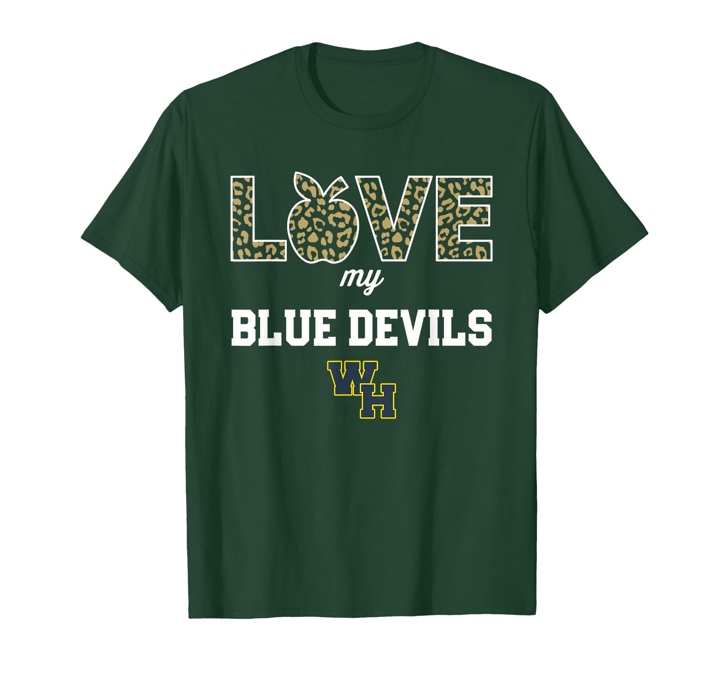 Winter Haven Blue Devils Logo Love My Team HS T-Shirt