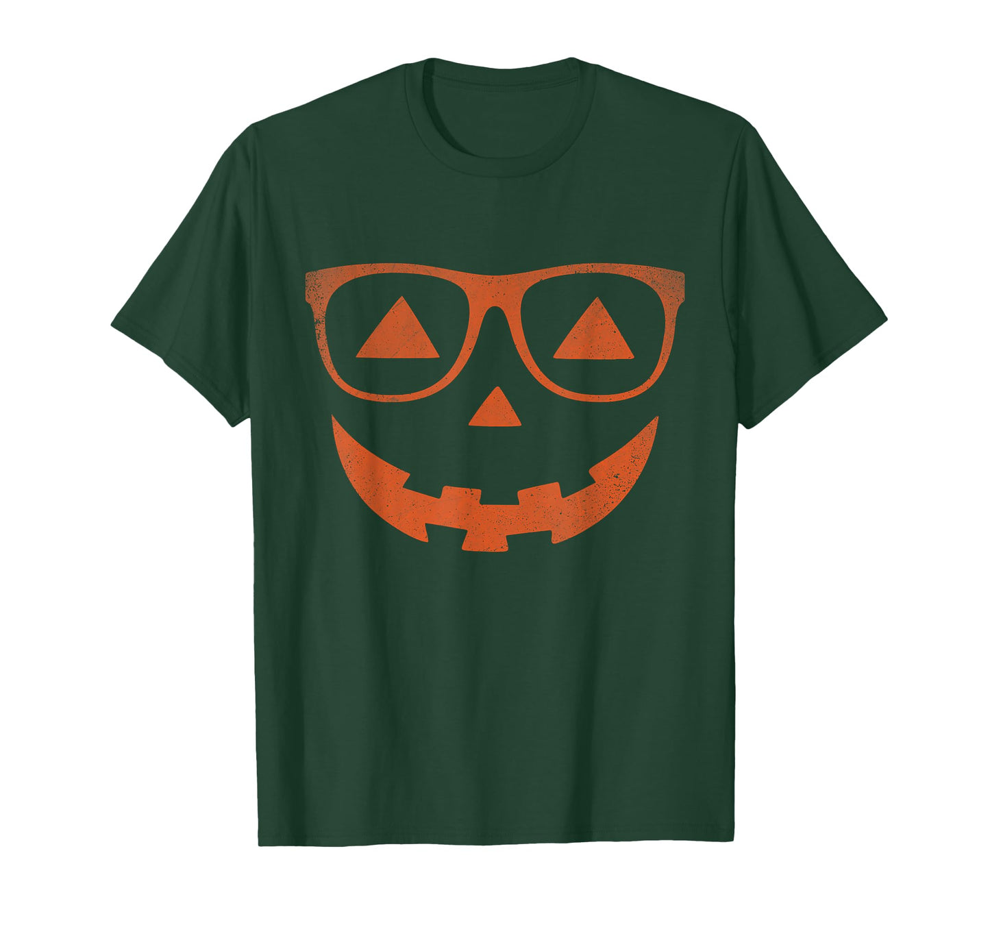 Jack O Lantern Pumpkin with Glasses Costume Halloween T-Shirt